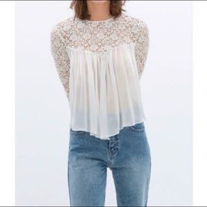 🔥FLASH SALE🔥ZARA Lace Swing Top